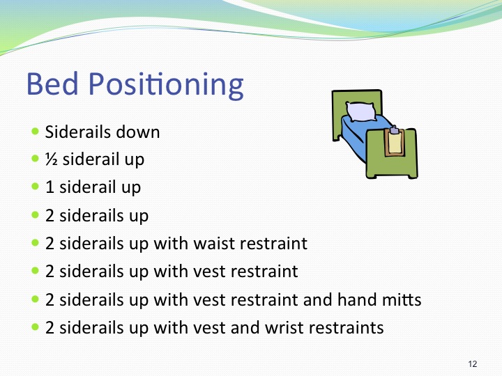 Restraint Reduction Regulations, Alternatives and Therapy Kathleen D